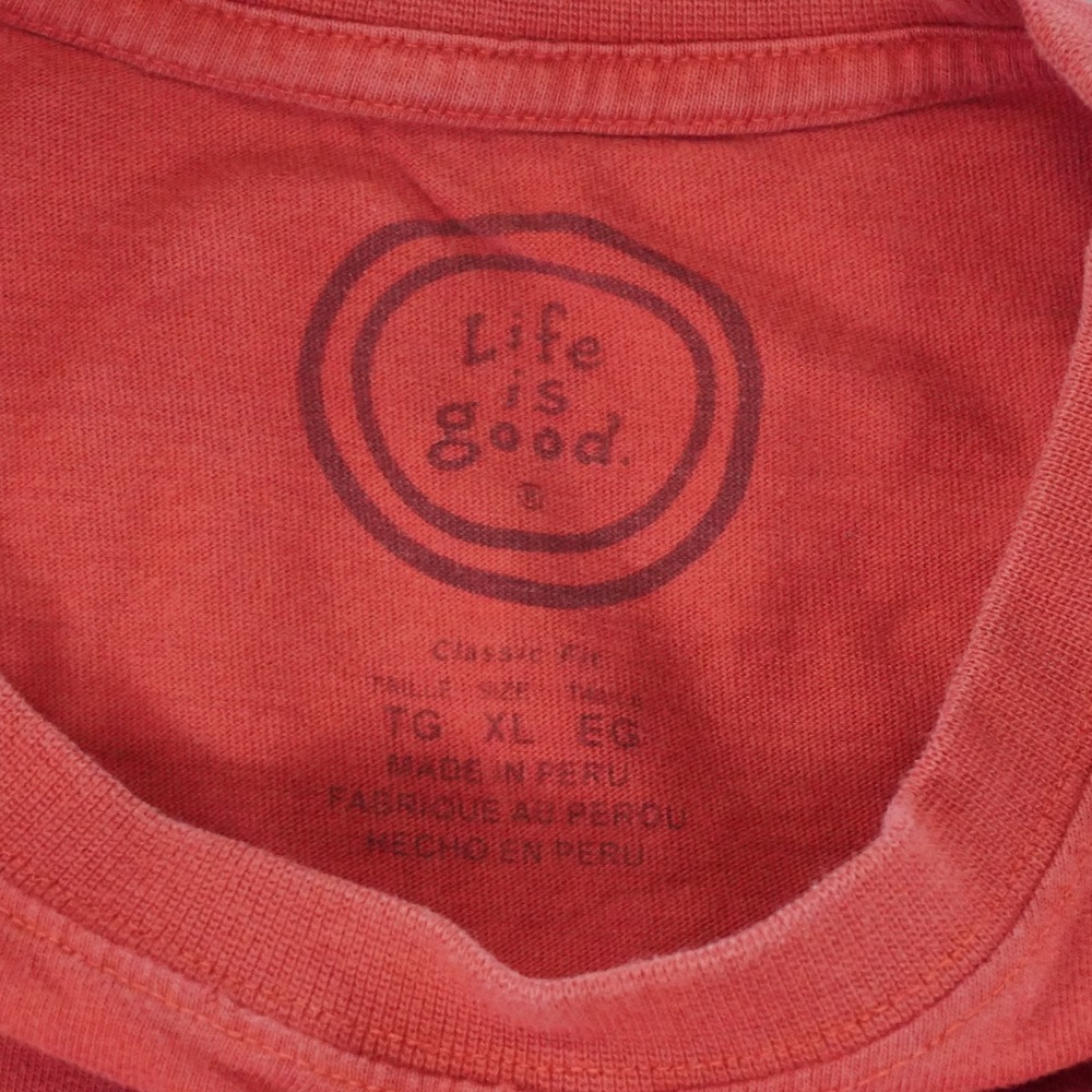 Life Is Good Shirt Mens XL Red Short Sleeve Crew‎ Neck Mr. Fix It Handyman - Picture 10 of 16